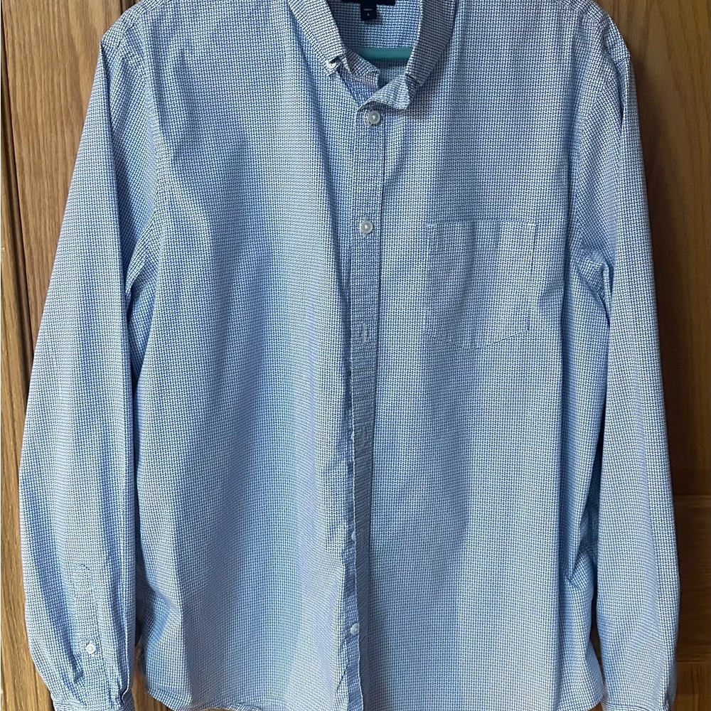 Express Men’s Long sleeve dress shirt Blue size large